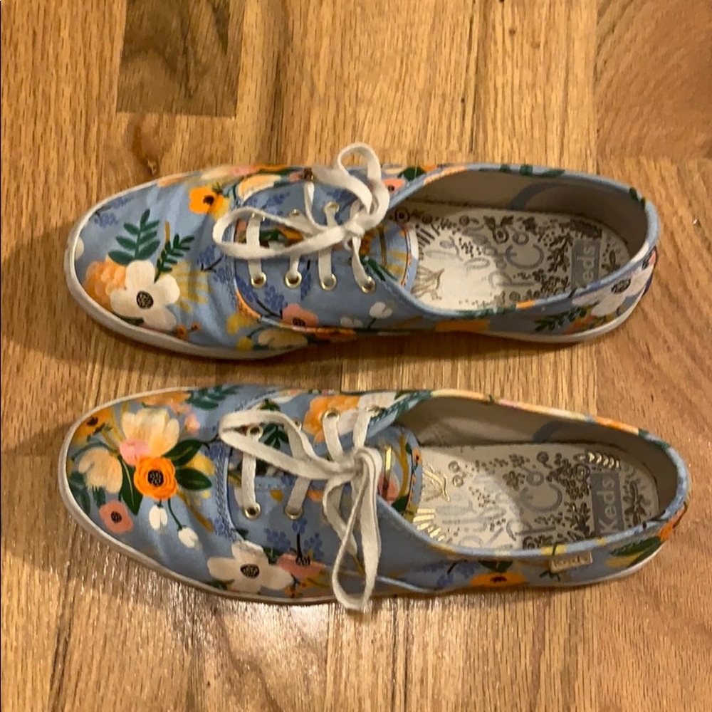 Keds x Rifle Paper Co champion lively floral shoes